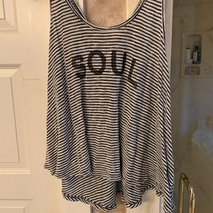 🍋🚲 Soulcycle Striped Swing Top 🚲🍋